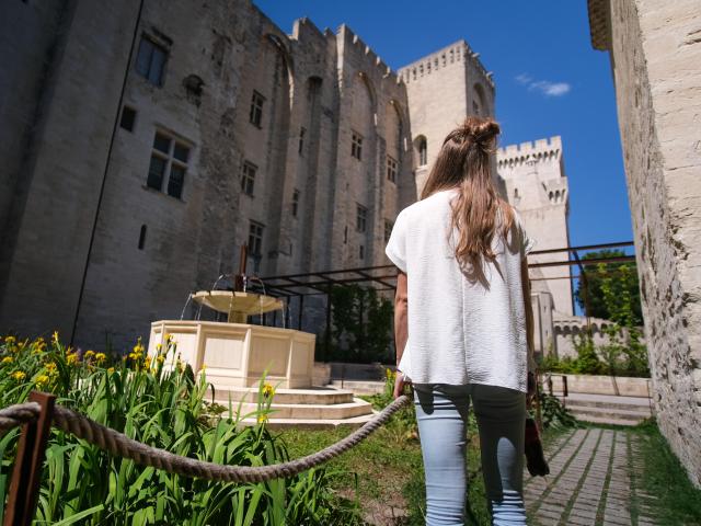 Palais des Papes from the Palais des Papes gardens. Credit: Olivier Tresson