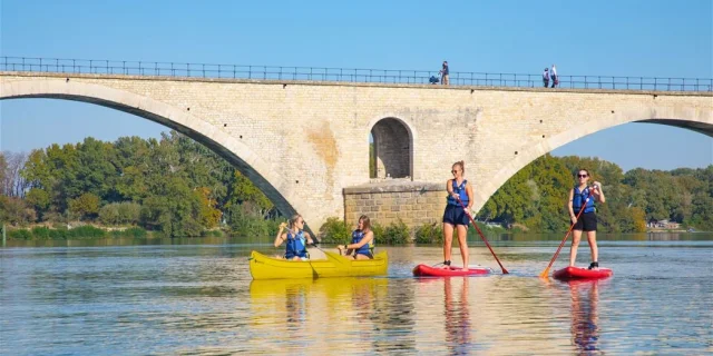 Pagaiare in canoa sul Rodano