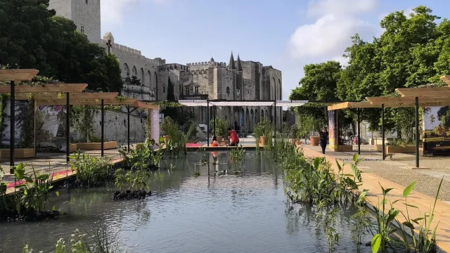 Jardin éphémère du parvis du Petit Palais - Photo © Laureline Lucas