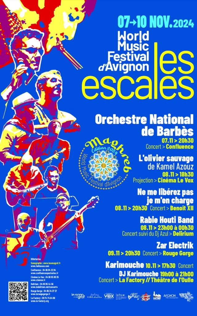 Affiche Les Escales World Music Festival d'Avignon 2025