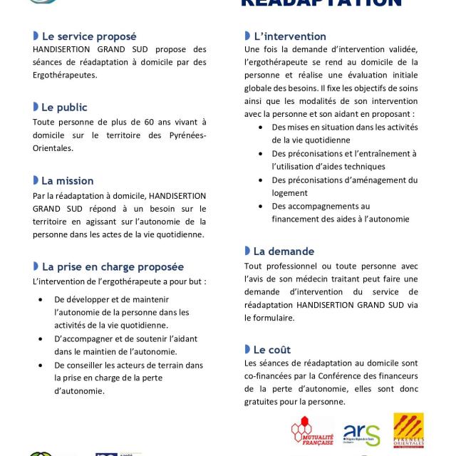 Handisertion Flyer Service De Readaptation Page 0001