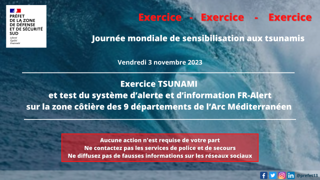 Exercice Tsunami Annonce Exercice