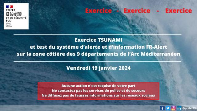 Exercice Alerte Tsunami 19 Janvier 2024