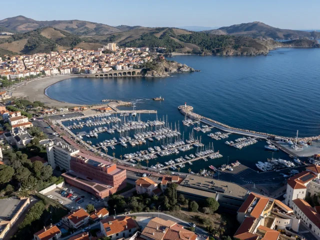 Port Banyuls vue aérien