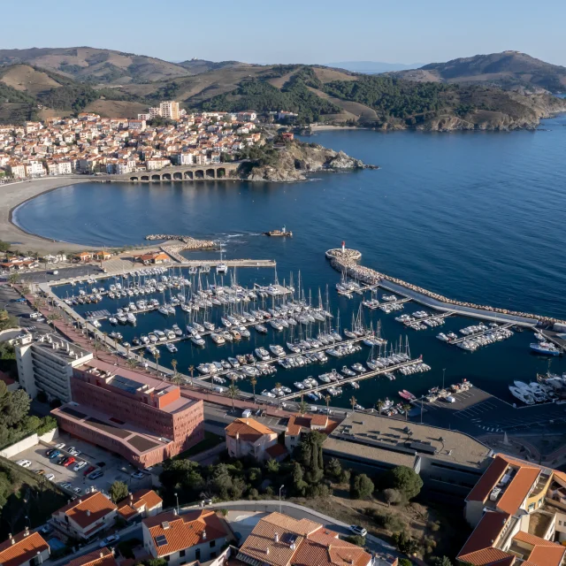 Port Banyuls vue aérien