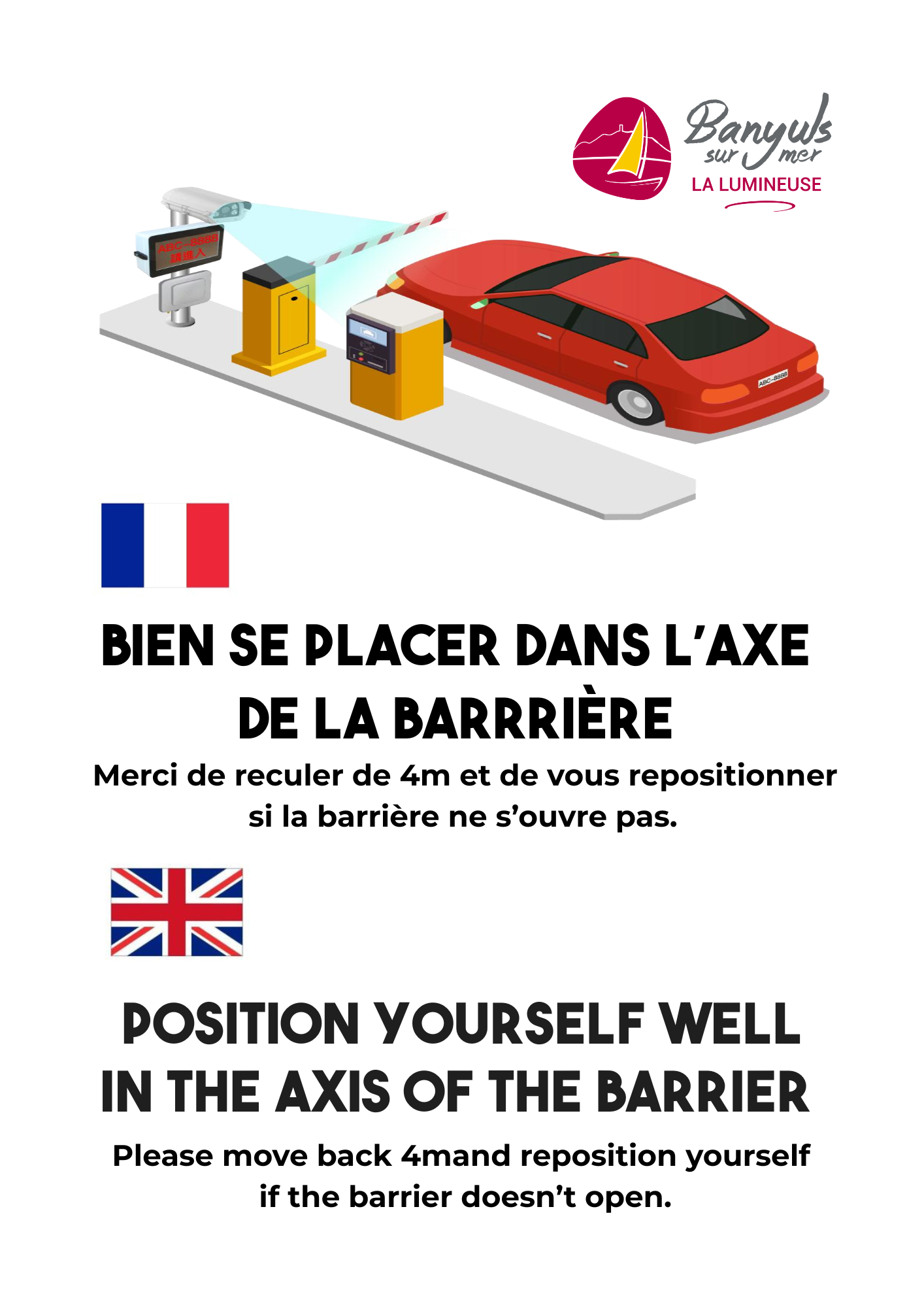 Affiche Barriere Parking 3