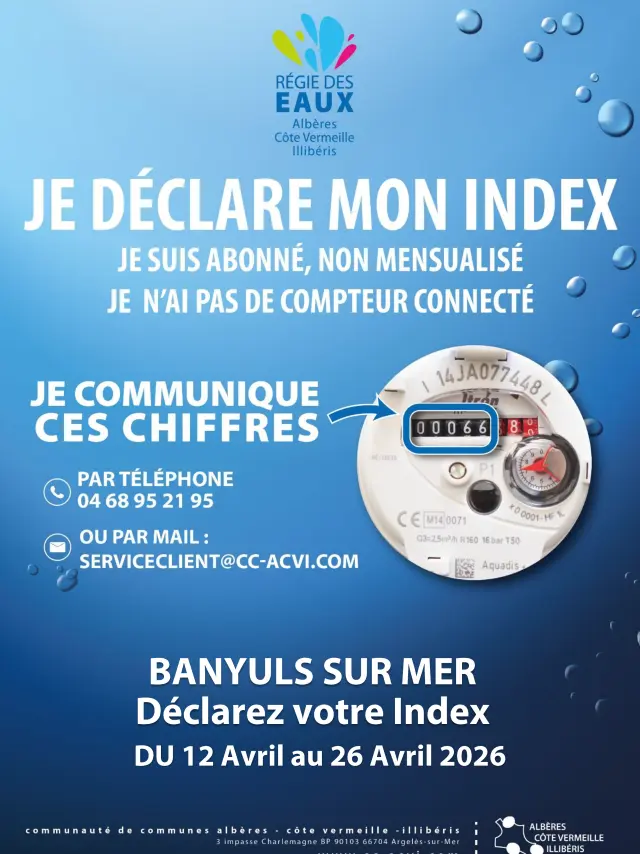 Affiche Declaration Compteurs 2026 New