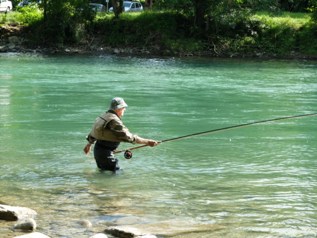 Pêche au Pool Masseys à Navarrenx, sur le Gave d'Oloron