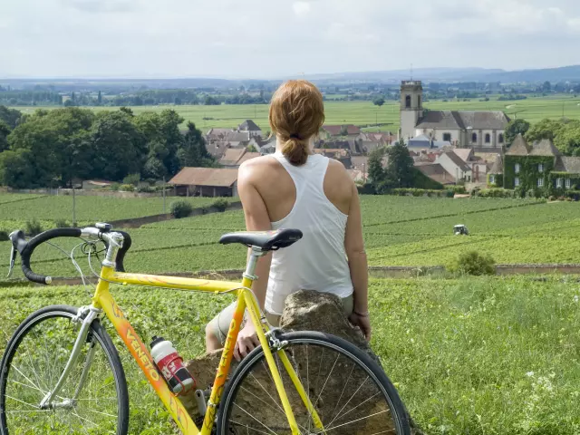 Velo Circuit Voie Des Vignes Pommard Woman Burgundy