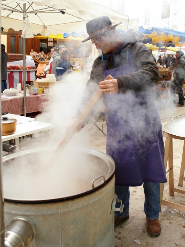 Stand au marché de Chagny