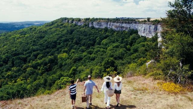 Pique-nique nature falaise