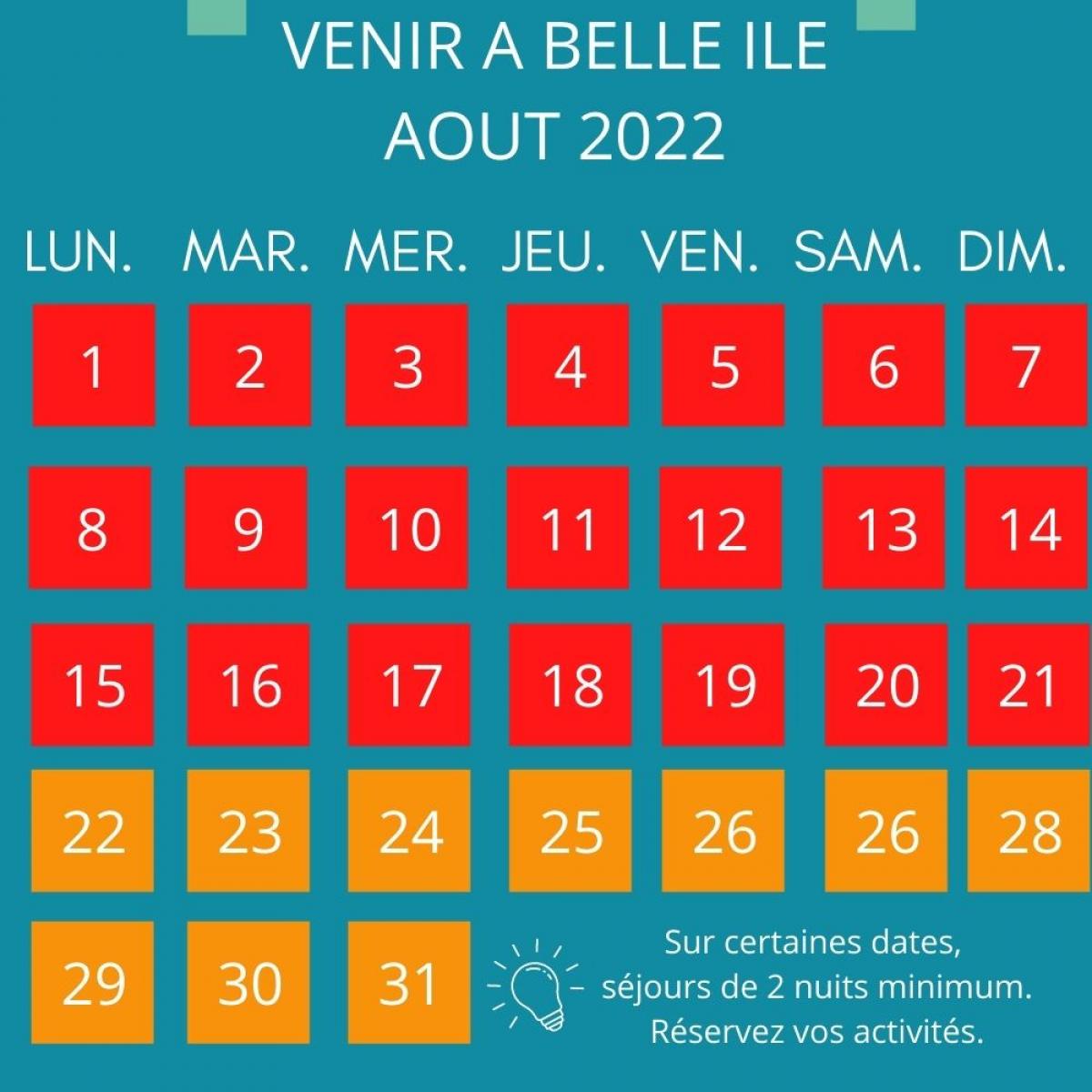 Choose the perfect moment to come to Belleîle BelleÎleenMer