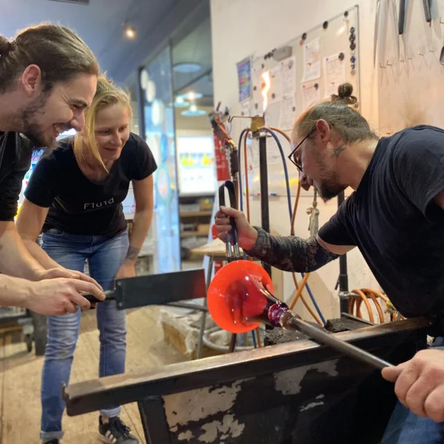 Fluid, souffleurs sur verre
