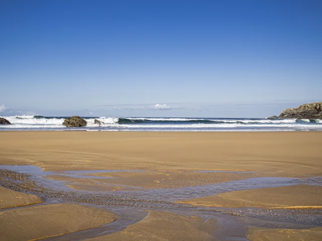 Vue Sur Plage Donnant Face A La Mer