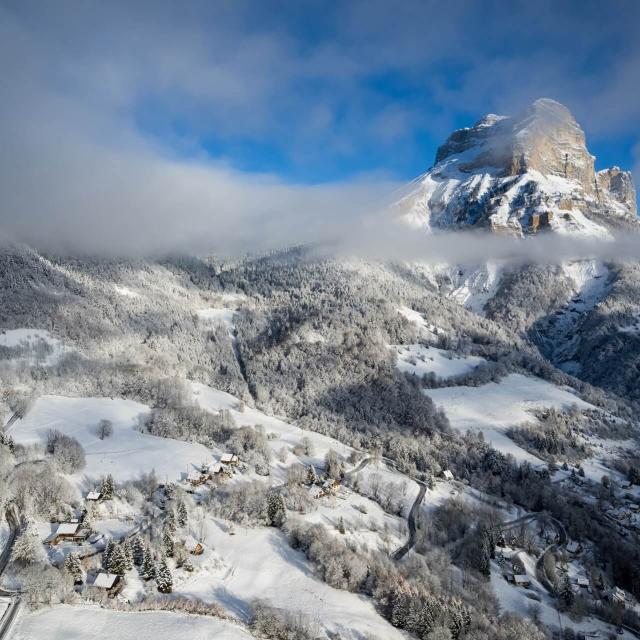 Plateau des petites roches uitzicht op de winter