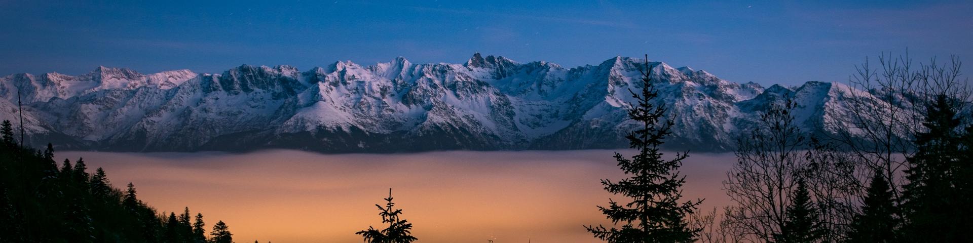 La Chaine de Belledonne depuis la Chartreuse