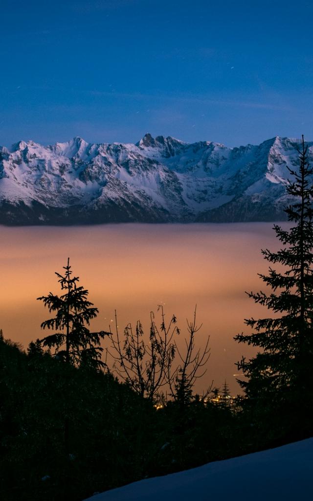 La Chaine de Belledonne depuis la Chartreuse
