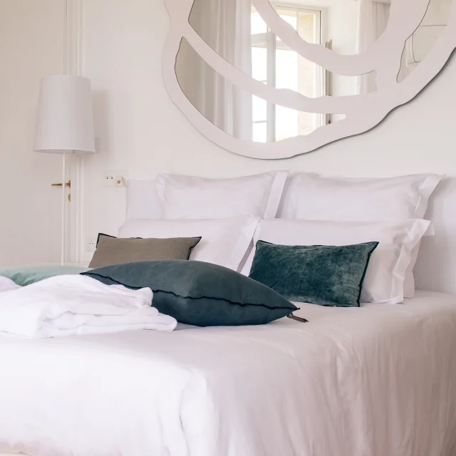 Chambre Double Mer Deluxe de l'Hôtel Château Les Garennes