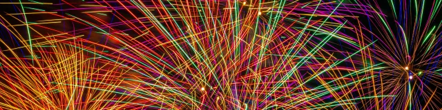Feu d'artifice des Fééries de Noël