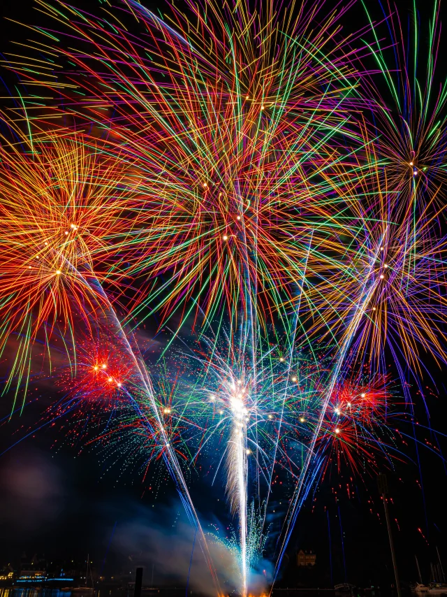 Feu d'artifice des Fééries de Noël