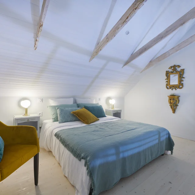 Chambre Les Lichens de la Maison d'Hôtes Au 46
