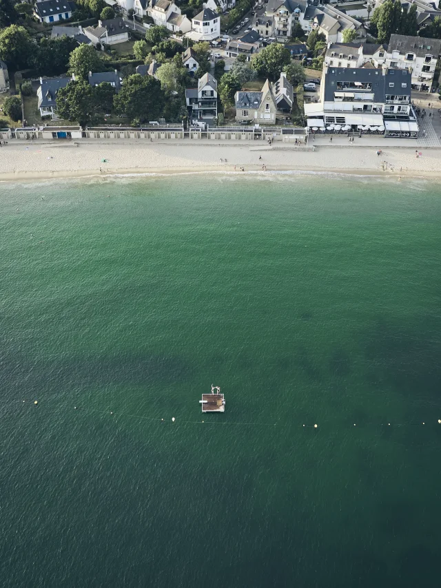 Vue aérienne de la Plage du Trez