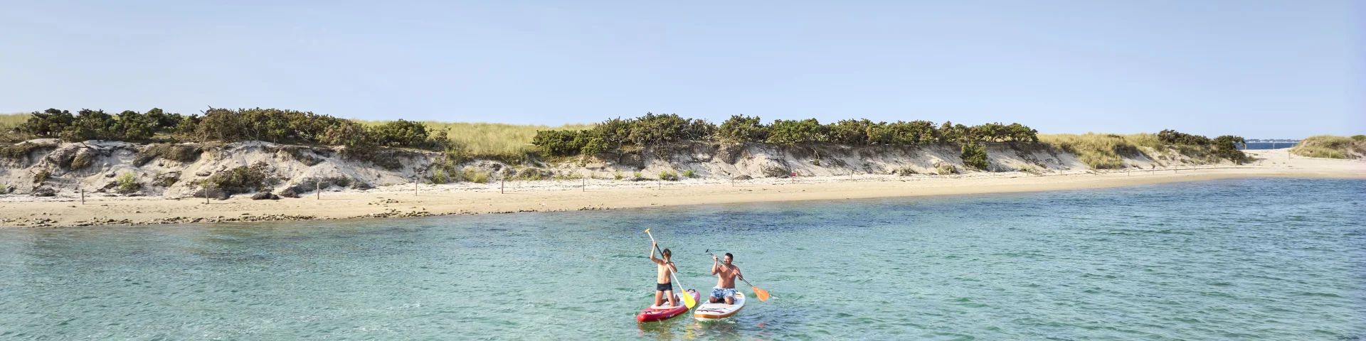 Paddle sur la Mer Blanche près de la Plage du Letty à Bénodet