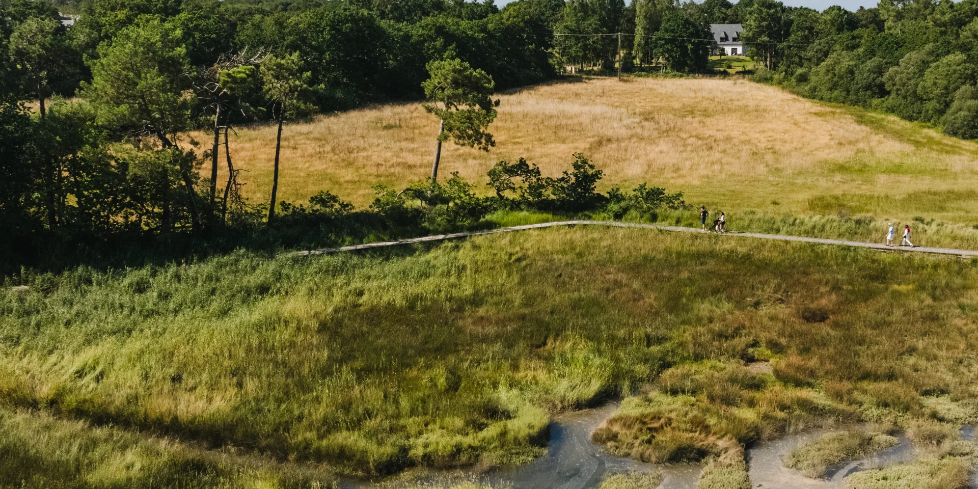 Vue aérienne de l'Anse du Petit Moulin