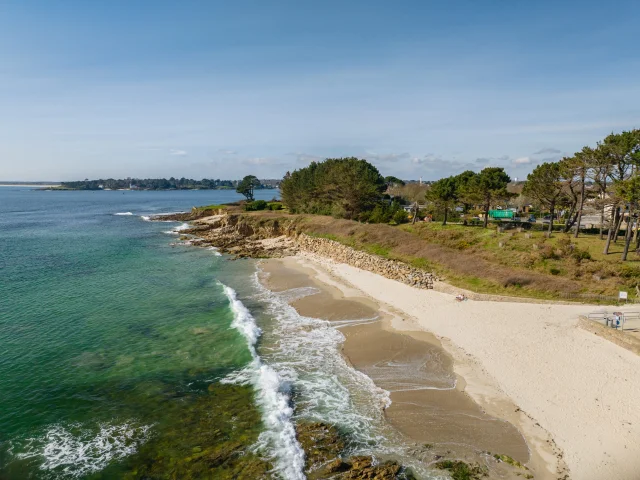 Vue aérienne de la Plage de la Pointe Saint-Gilles