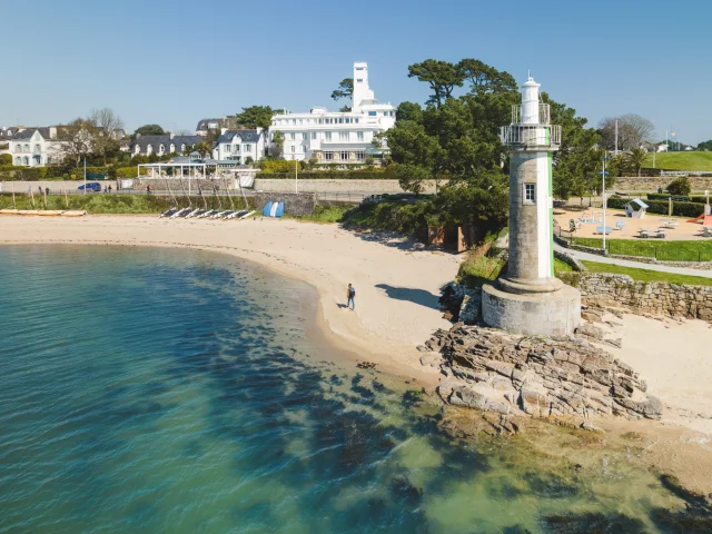 Vue aérienne de la Plage du Coq