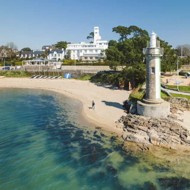Luftaufnahme des Plage du Coq