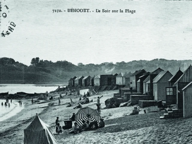 Der Strand von Trez in Bénodet zu Beginn des 20. Jahrhunderts
