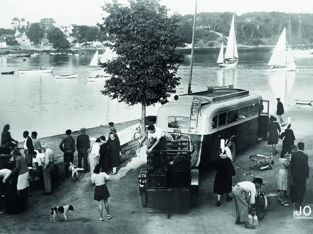 Der Hafen von Bénodet zu Beginn des 20. Jahrhunderts