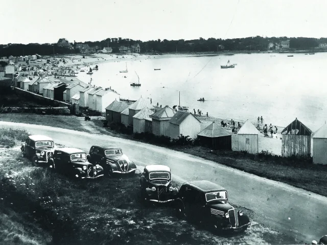 Der Strand von Trez in Bénodet zu Beginn des 20. Jahrhunderts