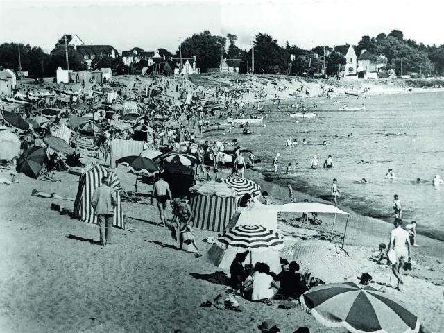 Der Strand von Trez in Bénodet zu Beginn des 20. Jahrhunderts