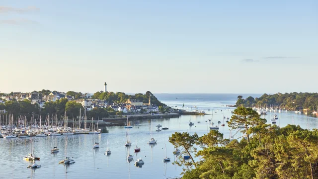 Vue aérienne de Bénodet