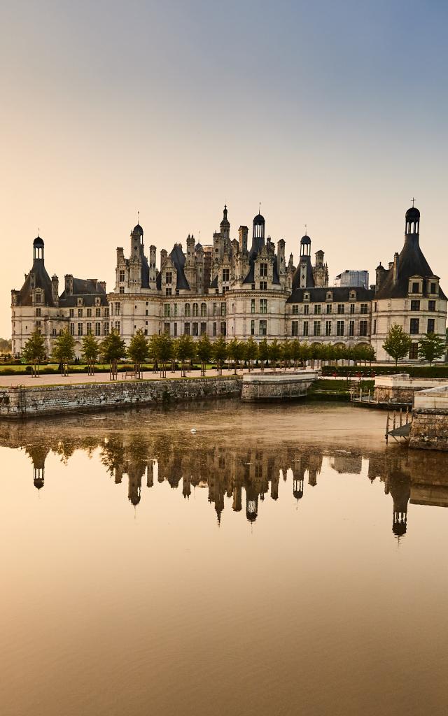 Couché de soleil sur Chambord