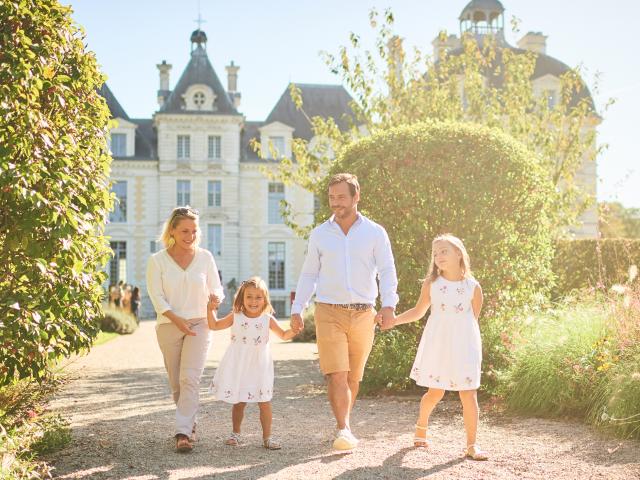 Ballade en famille dans les jardins de Cheverny