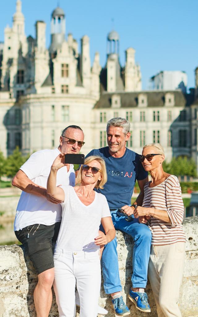 Pose photos à Chambord