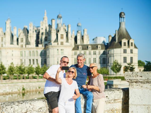 Pose photos à Chambord