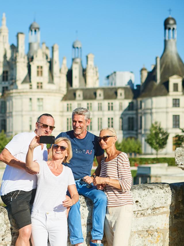 Pose photos à Chambord