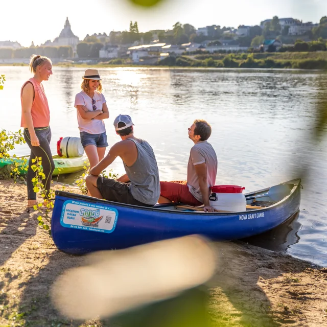 Canoë sur la Loire