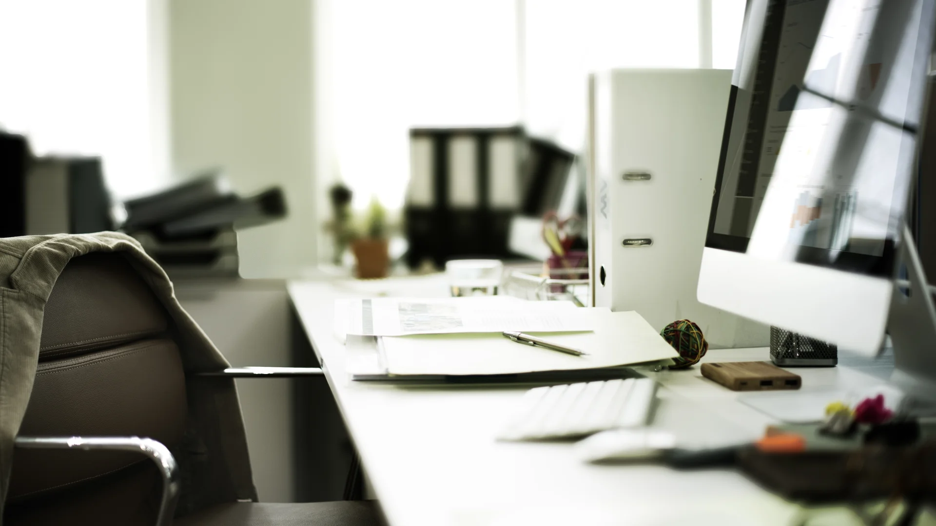 Contemporary Room Workplace Office Supplies Concept