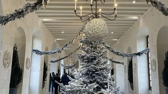 Chenonceau à Noel dans la galerie