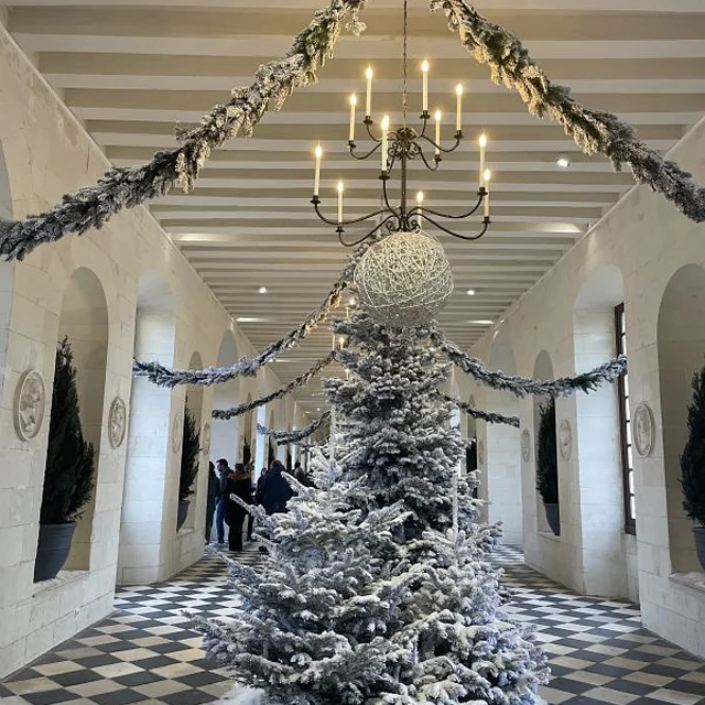 Chenonceau à Noel dans la galerie