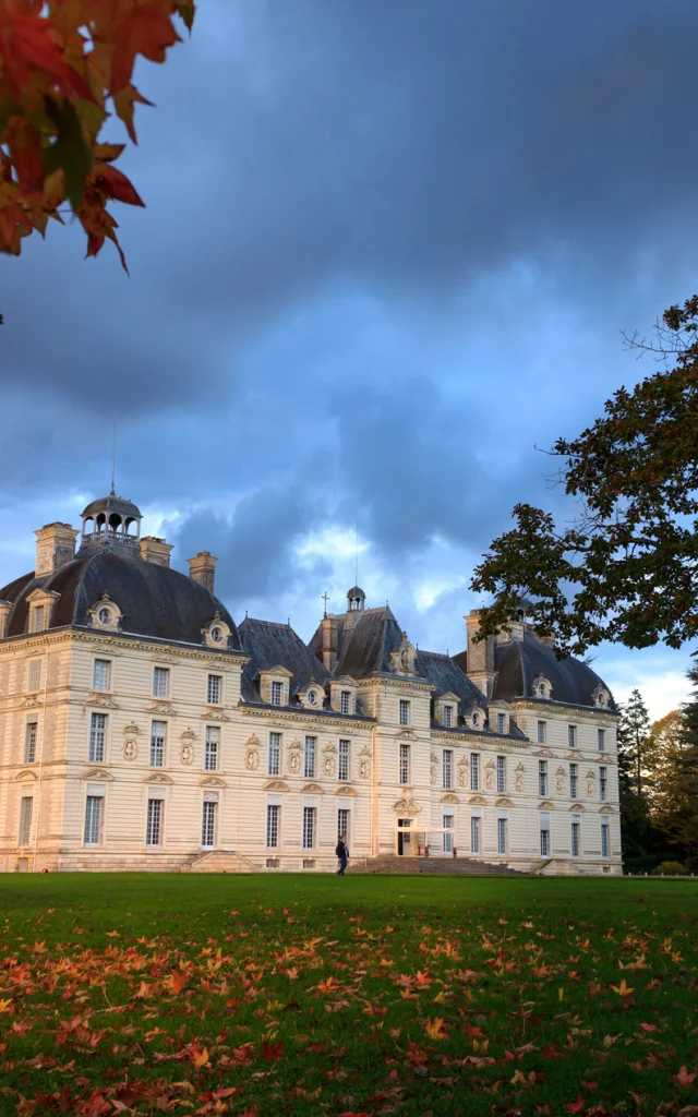 Chateau De Cheverny Orange Herbstlaub