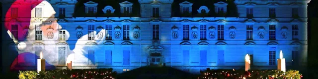 Chateau de cheverny façade animée