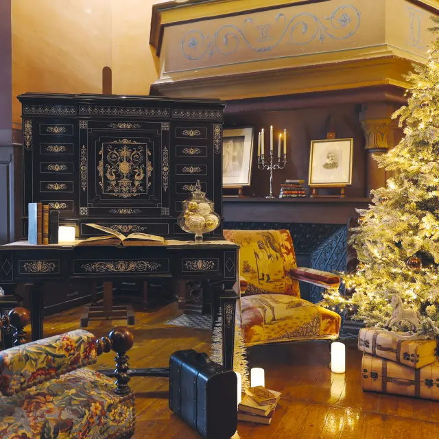 Décoration de noël au château de Chaumont-sur-Loire