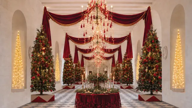 La galerie de Chenonceau aux couleurs de Noël