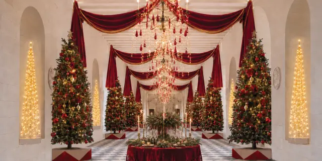 La galerie de Chenonceau aux couleurs de Noël